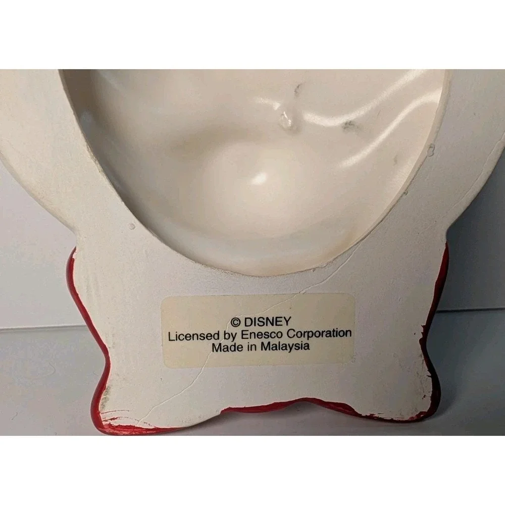 Disney Mickey Mouse Ceramic Hanging Wall Plaque 3D‎ Art By Enesco Vintage 6